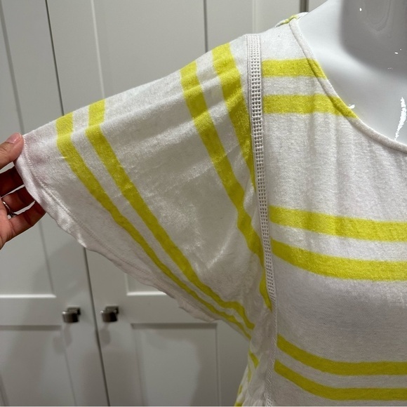 Anthropologie Postmark Hitch Stripe Linen Blend Size Medium - Picture 5 of 10